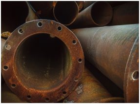 Iron pipe scrap at Global Commodity Group